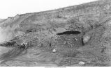 Section of drift deposits west of Muscatine, Iowa, late 1890s or early 1900s
