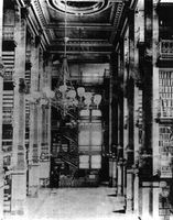 Law Library with original chandeliers