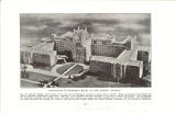 Photograph of architect's model of new General Hospital, the University of Iowa, 1925