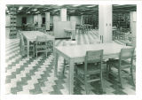 Stacks and study area at Main Library, the University of Iowa, 1951