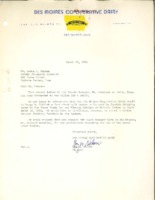 Iowa State Soil Conservation District Field Day and Plowing Match correspondence 