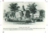 Old Capitol and North Hall, The University of Iowa, 1867