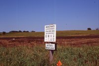 Larry Braby's Farm Before and After a Wetland Construction Project.
