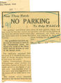 No parking