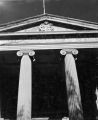 Curtiss Hall portico pediment, Agriculture frieze, and two central columns, 1954