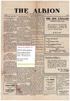 1916 "The Albion" newspaper page