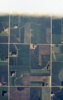 Aerial views of Cherokee County farmland.
