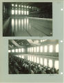 Swim meet in the Field House, the University of Iowa, 1920s