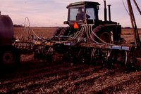 Zone Till in a Farm Field.