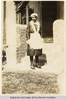 Evelyn Friedlein standing on steps