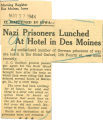 It happened in Iowa - Nazi prisoners lunched at hotel in Des Moines