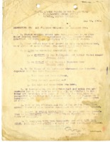 Surrender memorandum to all Filipino Officers and Enlisted Men.