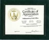 Certificate of Appreciation