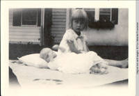 Frindy Burden and Baby Vidie on White House lawn