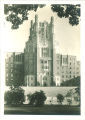 Gothic tower of General Hospital, the University of Iowa, 1930s?