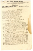 1917 Daily Record Report