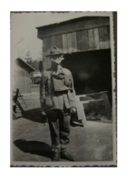 Soldier in Gas Mask