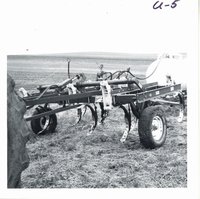Russ Hartvigsen farm's minimum tillage equipment, 1969