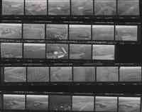 Photo negatives of aerial views of unidentified  Plymouth County farmland