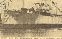 Title page; Here's how the USS Burlington will look<br />
