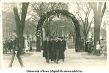 Thomas H. Macbride and Walter A. Jessup on Inauguration Day, The University of Iowa, May 12, 1917