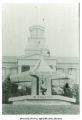 Merry-go-round Homecoming decoration in front of Old Capitol, The University of Iowa, 1962
