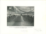 Interior view of the Armory and Athletic Pavilion, showing running track and baseball cage, The University of Iowa, July 1905