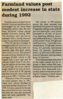 Farmland Values Post Modest Increase