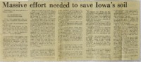 Massive Effort Needed to Save Iowa's Soil