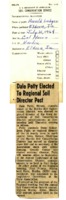 Dale Petty elected to regional soil director post. 