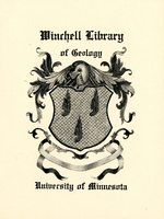 University of Minnesota Winchell Library of Geology Bookplate