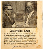 1963 - Conservation award presented