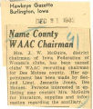 Name county WAAC chairman