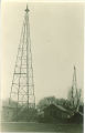Tower at the experimental radio laboratory, The University of Iowa, 1910s