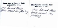 Sacred Heart grade school tree planting, 1971