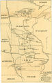 Map of Iowa and Minnesota prisoner of war camps