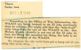 WAACs trained for 33 jobs