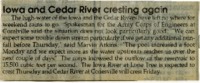 Iowa and Cedar river cresting again