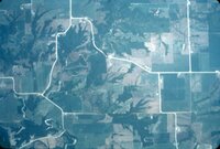 Unidentified aerial views of Des Moines County farmland