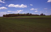Larry Braby's Farm Before and After a Wetland Construction Project.