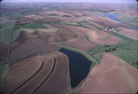 Contoured farmland and Crawford Creek 