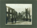 Ruins of South Hall and Medical Building after fire, The University of Iowa, March 10, 1901