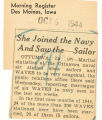 She joined the Navy and saw the-sailor