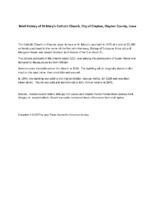 St. Mary's Catholic Church in Clayton, Iowa -history