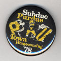 Homecoming badge, October 28, 1978