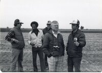 William Baugh talks to men on tour