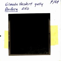 Claude Hostert gully before construction, 1969