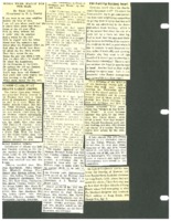Page of clippings of Beaman news