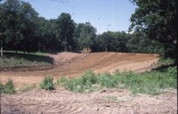 1986 Area excavated for pond