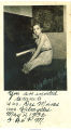 Kathryn Rose sitting at piano, Story City, Iowa, May 4, 1932
